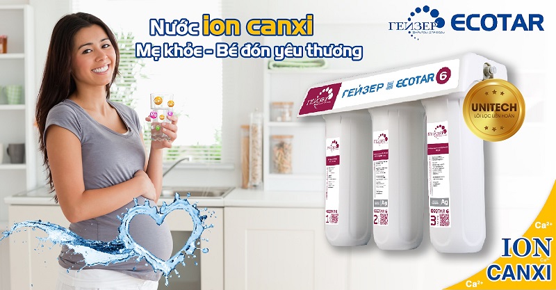 Nước ion canxi rất cần thiết cho người cao tuổi, trẻ em và phụ nữ mang thai